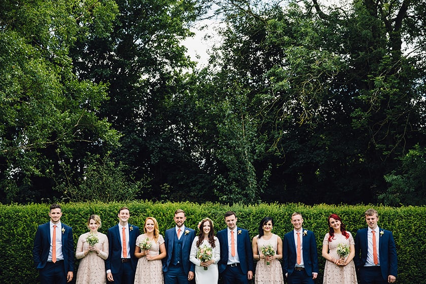 Rustic wedding at Dewsall Court