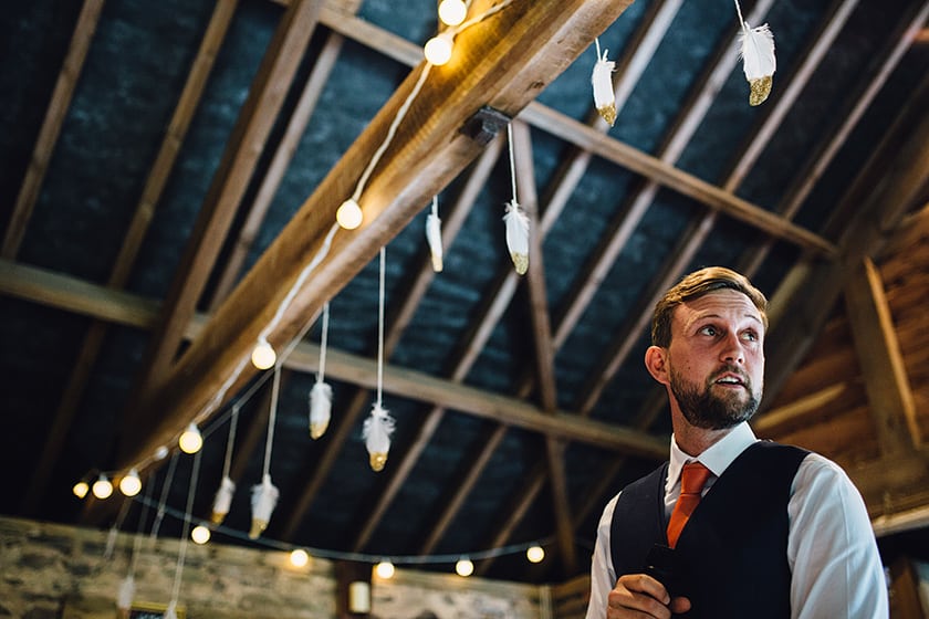 Rustic wedding at Dewsall Court