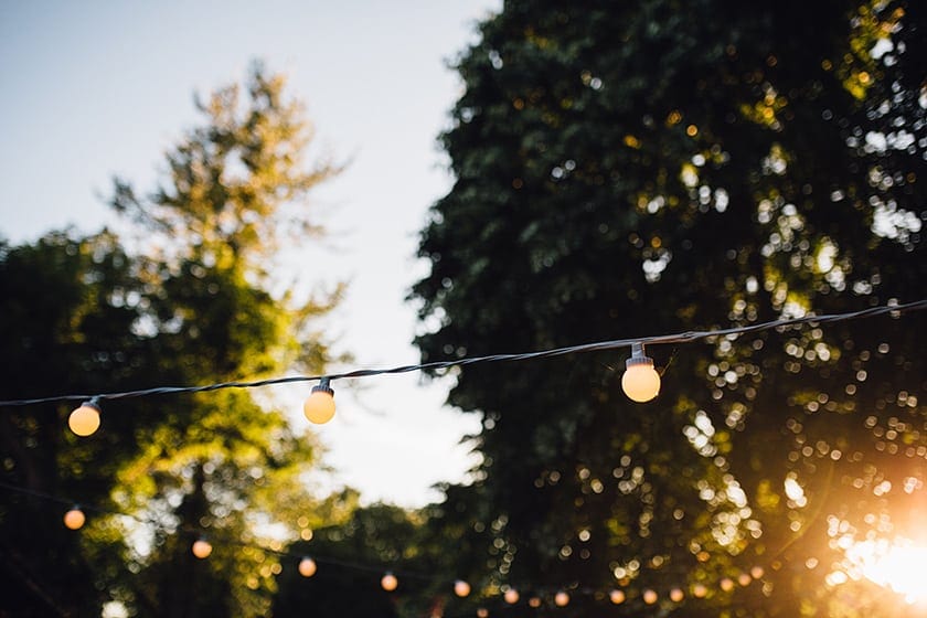 Rustic wedding at Dewsall Court