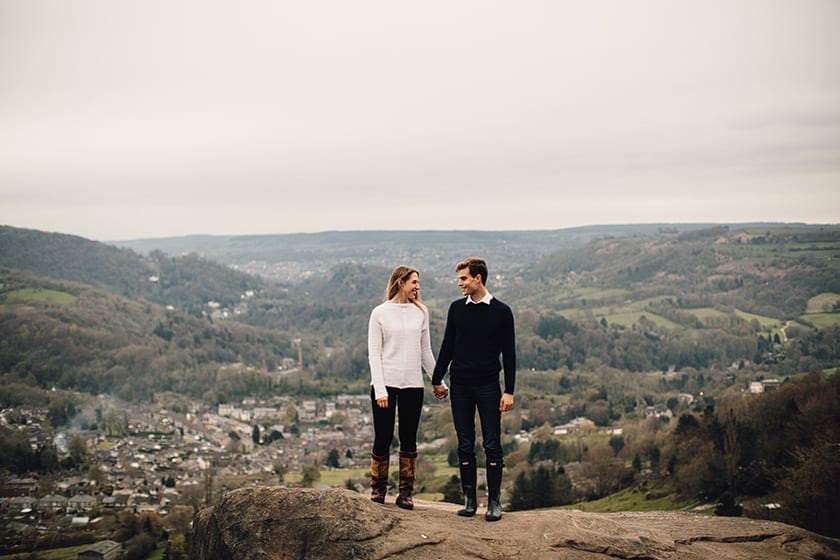 peak district engagement shoot