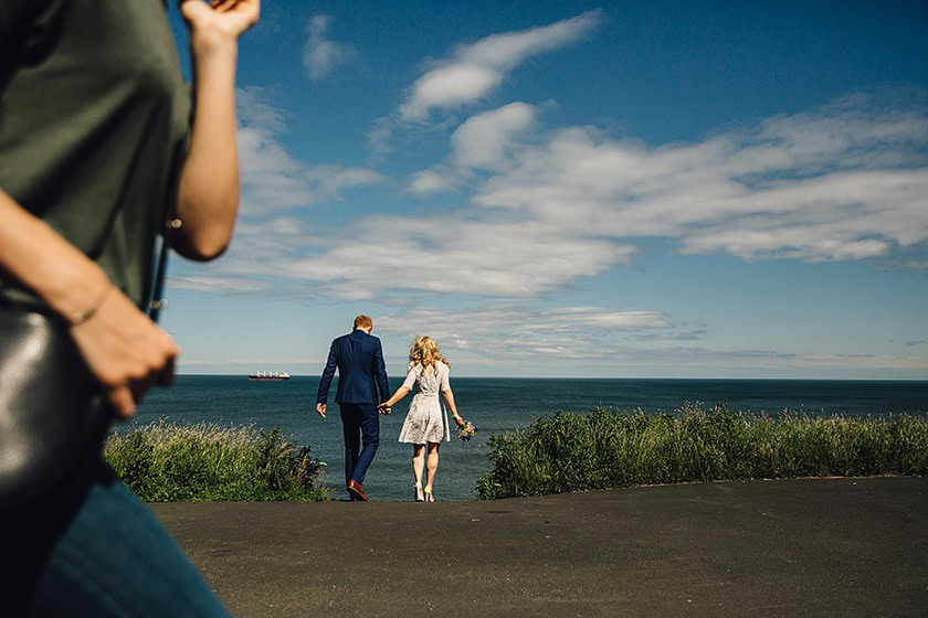 tynemouth beach wedding