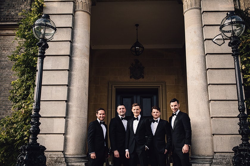 black tie groomsmen