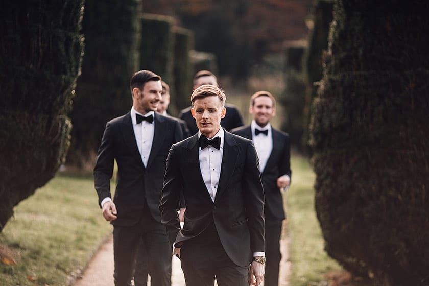 black tie groomsmen