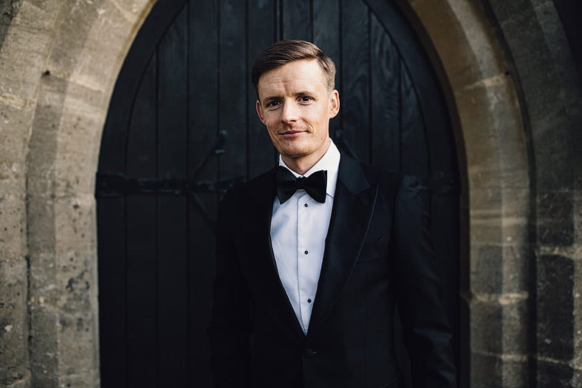 black tie groom