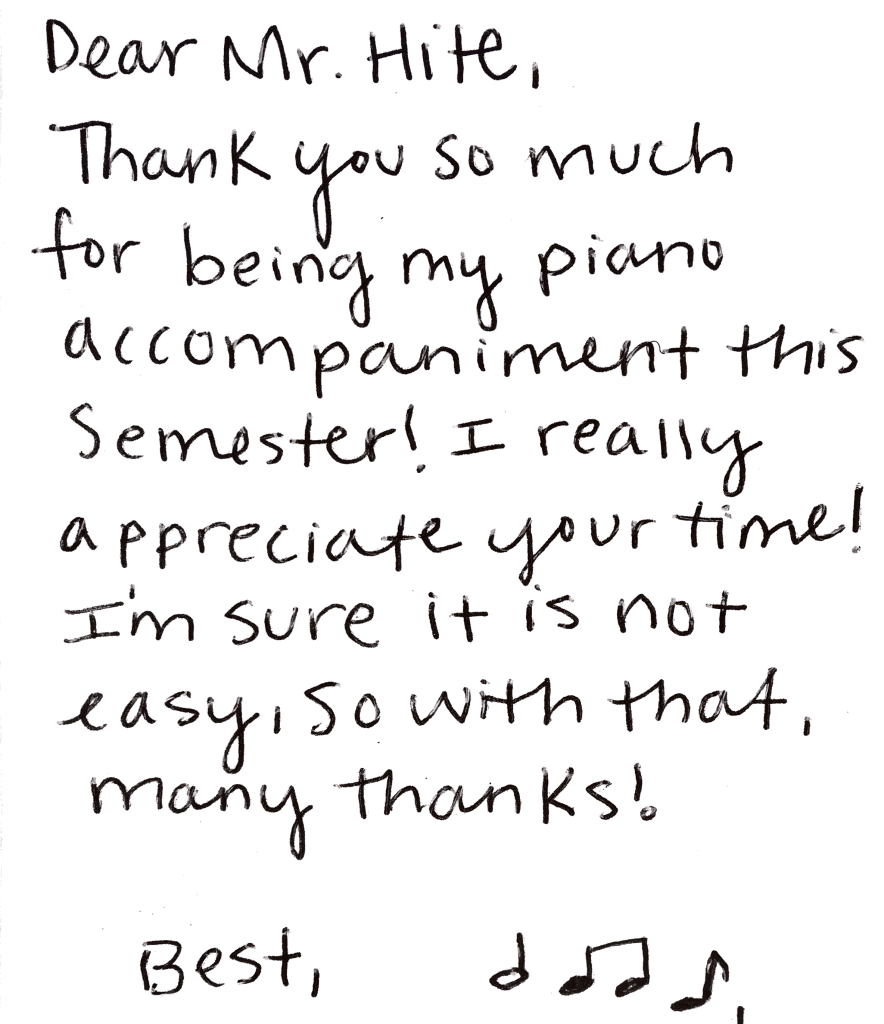 thank you note
