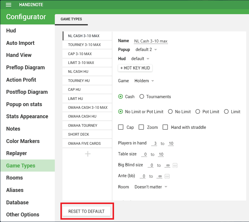 hand2note game types reset to default