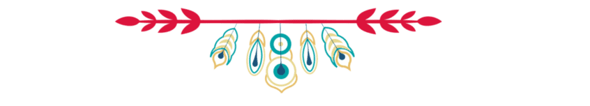 Separador vector tienda manualidades plumas