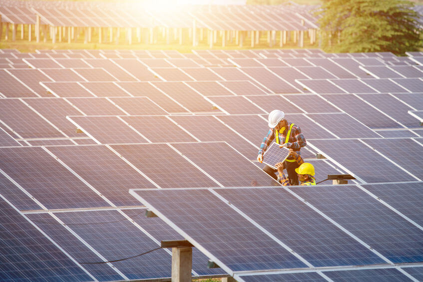 Clean economy solar panel project
