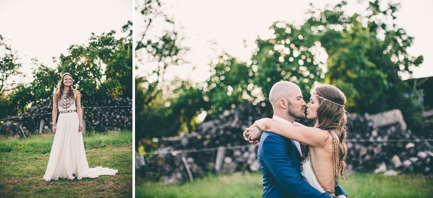 Bride and Groom alternative wedding portrait photography