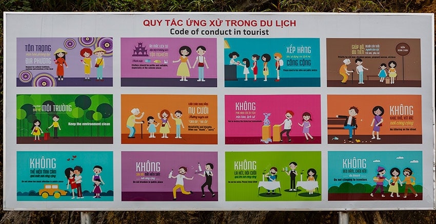 Code of conduct for tourists in Vietnam