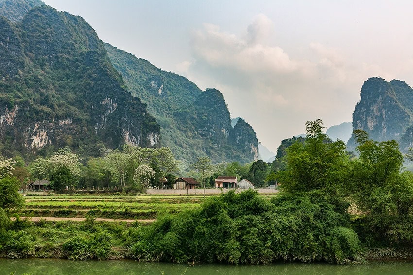 Looking over the river