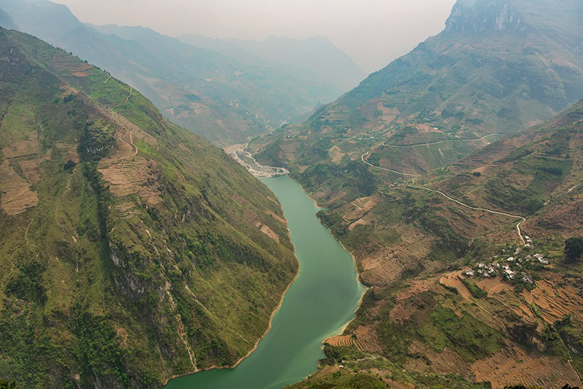 View along the river