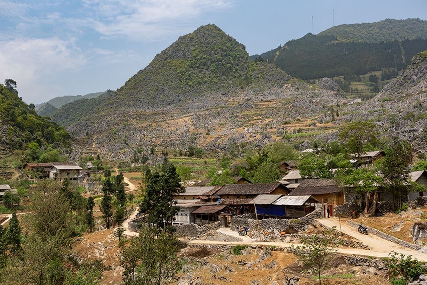 Mountain with Village