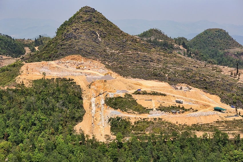 Power station construction site