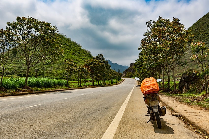 Bike on the road