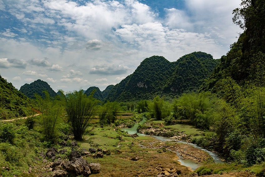 Stream in a valley