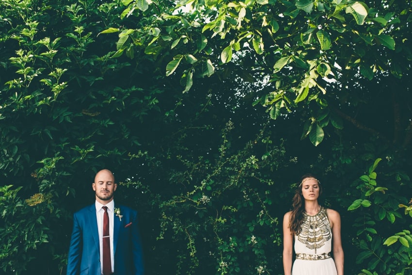 Alternative wedding portrait photography