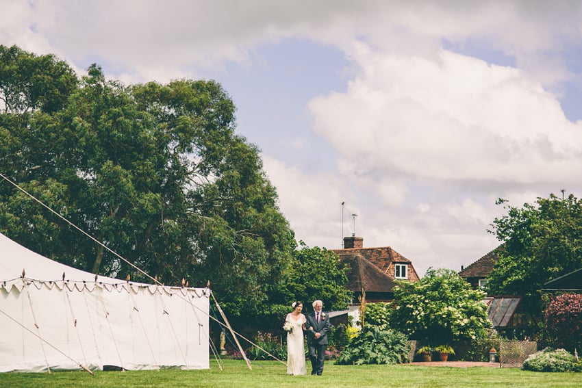 Home Garden wedding in Kent