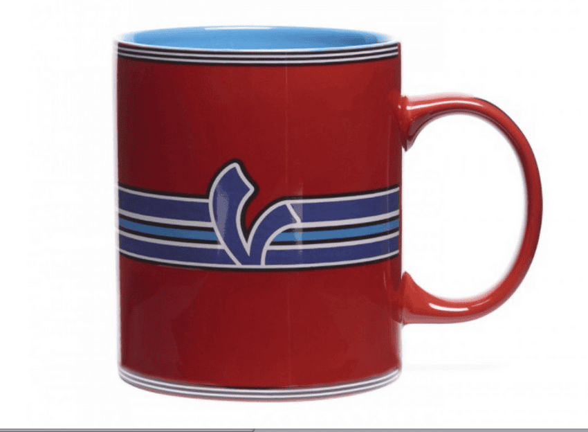 VESPA - Tasse mit Motiv "V-Stripes" Rot