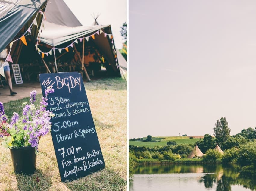 A tipi wedding in Nottingham