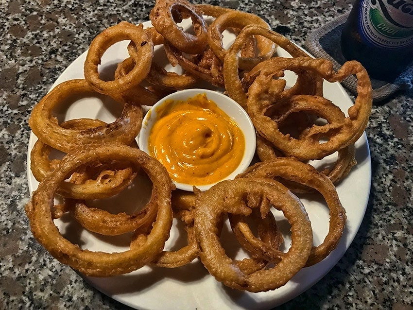 Onion rings with Beer