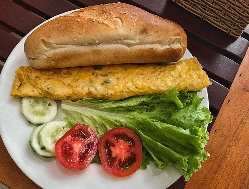 Breakfast at the Nhat Tan Hotel