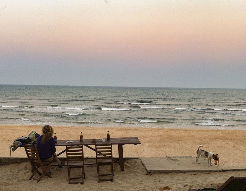 Very relaxing - you only hear waves and can sip on a beer. What else do we need?