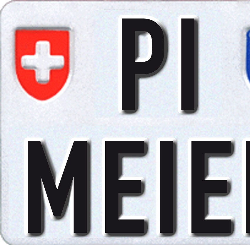 Nummernschild Individuell für Ausstellungszwecke, als Geschenk, etc. – Bild 4