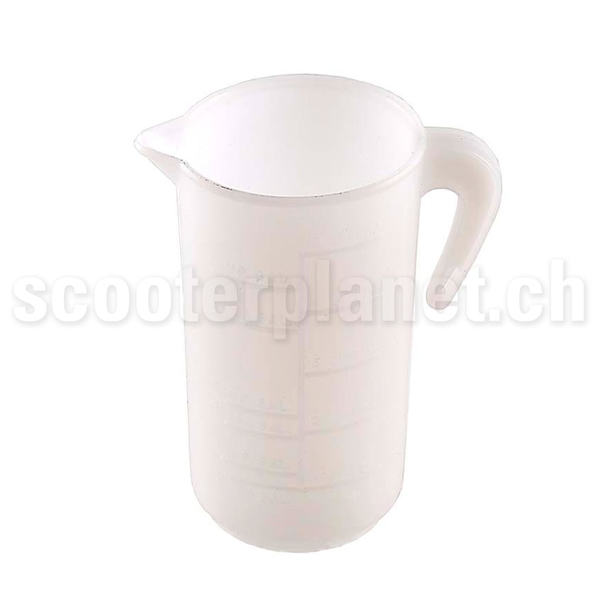 Messbecher mit Henkel, 2%-Skala, Gal. & Liter, 100 cc