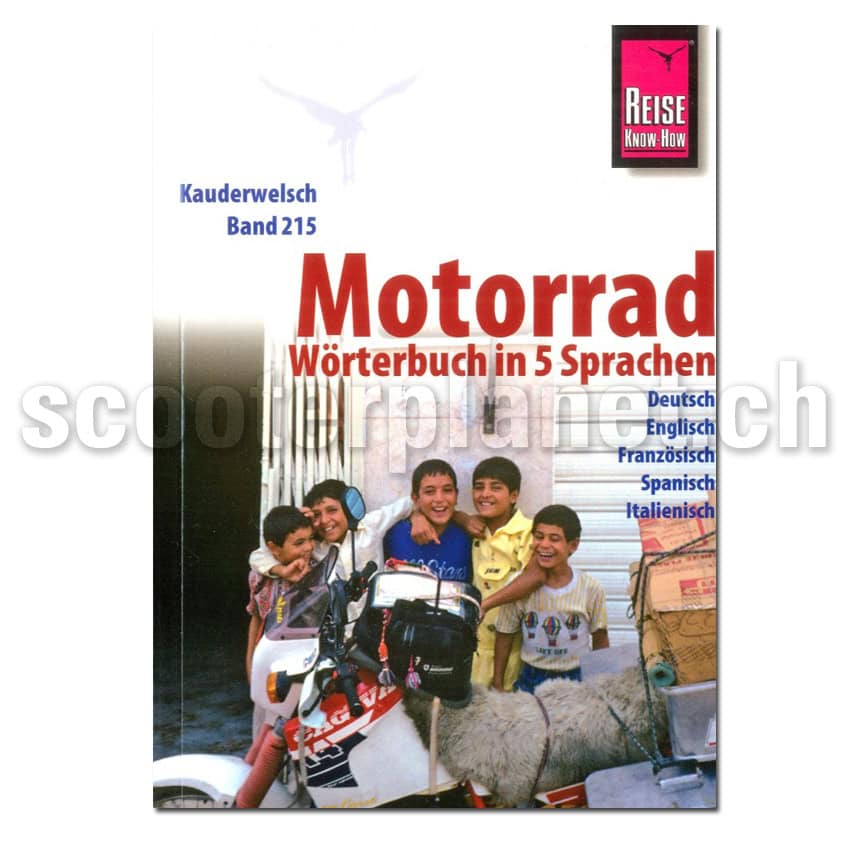 Taschen-Buch "Das Motorrad-Wörterbuch" (Reise und Technik) Deutsch-Italienisch