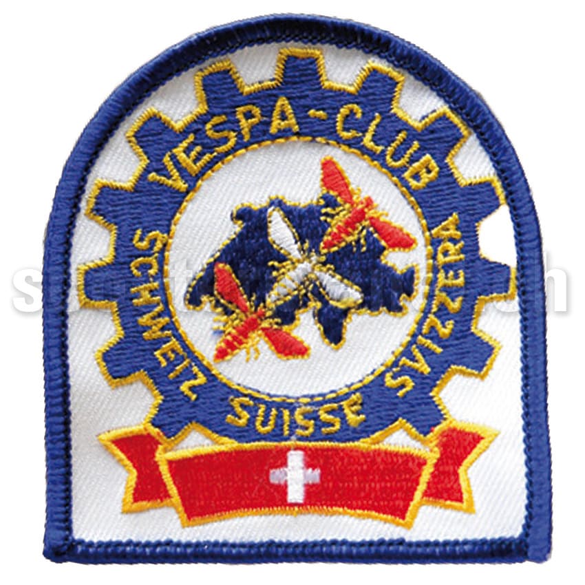 VESPA CLUB SCHWEIZ - Aufnäher "Vespa Club Schweiz/Suisse/Svizzera"