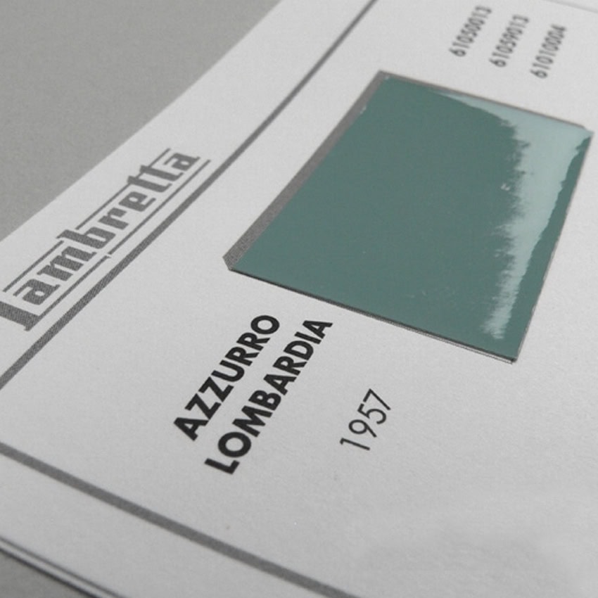 Buch "Lambretta Catalogo Vernici" Farbtafeln Juli 1959 bis März 1962