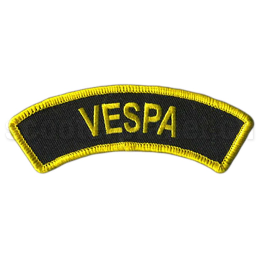 SCOOTERPRODUCTS - Aufnäher Halbbogen mit Schriftzug "VESPA"
