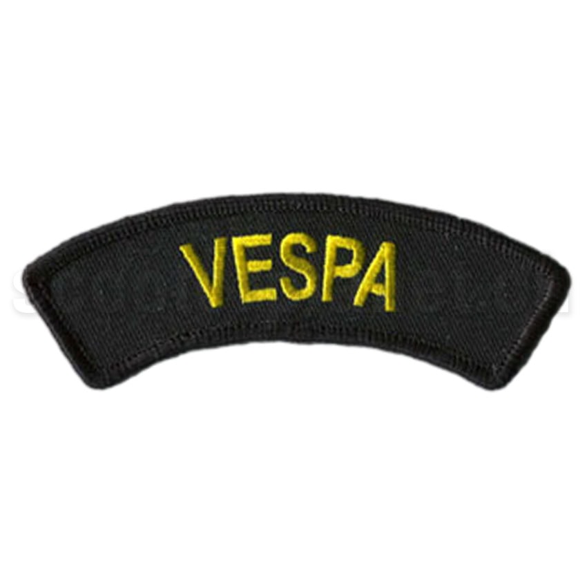 SCOOTERPRODUCTS - Aufnäher Halbbogen mit Schriftzug "VESPA"