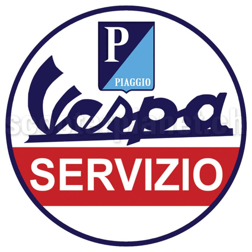 SCOOTERPRODUCTS - Kleber Vespa Servizio, rund klein