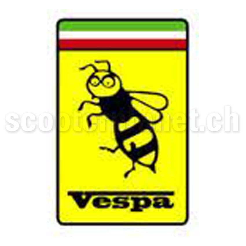 SCOOTERPRODUCTS - Kleber Vespa Italia mit Wespe, rechteckig