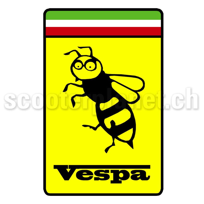 Alternative view of SCOOTERPRODUCTS - Kleber Vespa Italia mit Wespe, rechteckig
