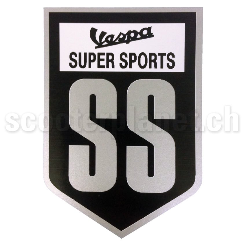 SCOOTERPRODUCTS - Kleber Wappen (eckig) Vespa Super Sports SS