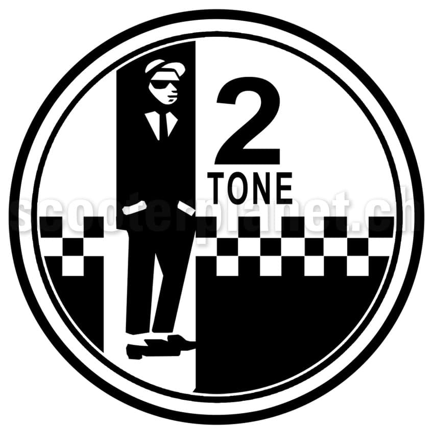 SCOOTERPRODUCTS - Kleber 2-Tone standing Man, rund mittel