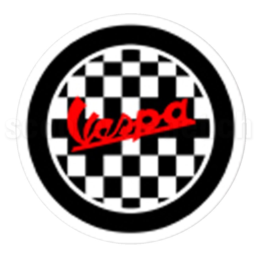 SCOOTERPRODUCTS - Kleber Vespa 2-Tone, rund mittel