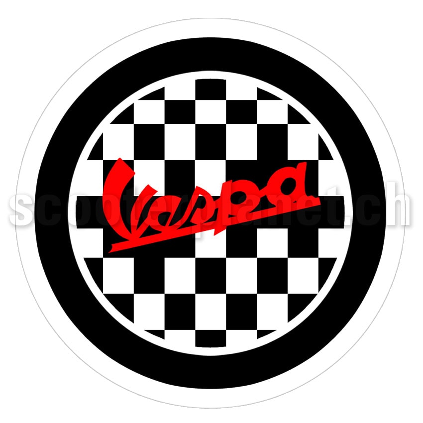 Alternative view of SCOOTERPRODUCTS - Kleber Vespa 2-Tone, rund mittel