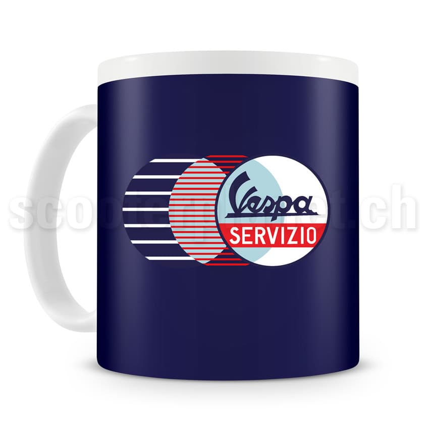 VESPA FORME - Tasse mit Vespa Servizio Blau