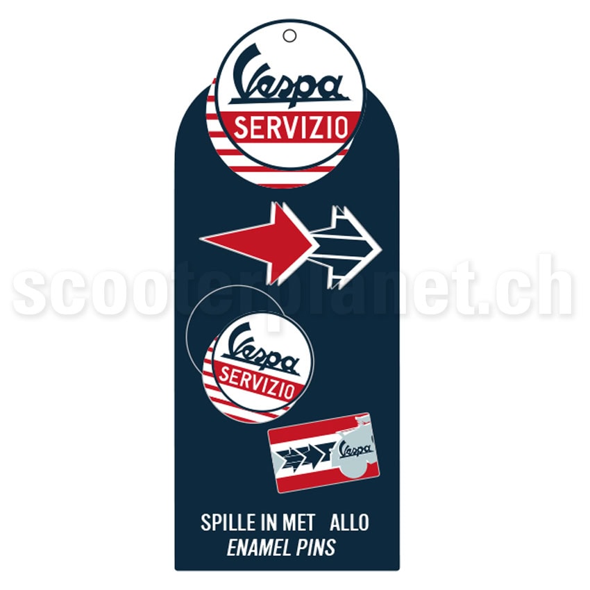 Alternative view of VESPA FORME - Pin-Set 4 "Vespa Servizio", 3 verschiedene Vespa Pins