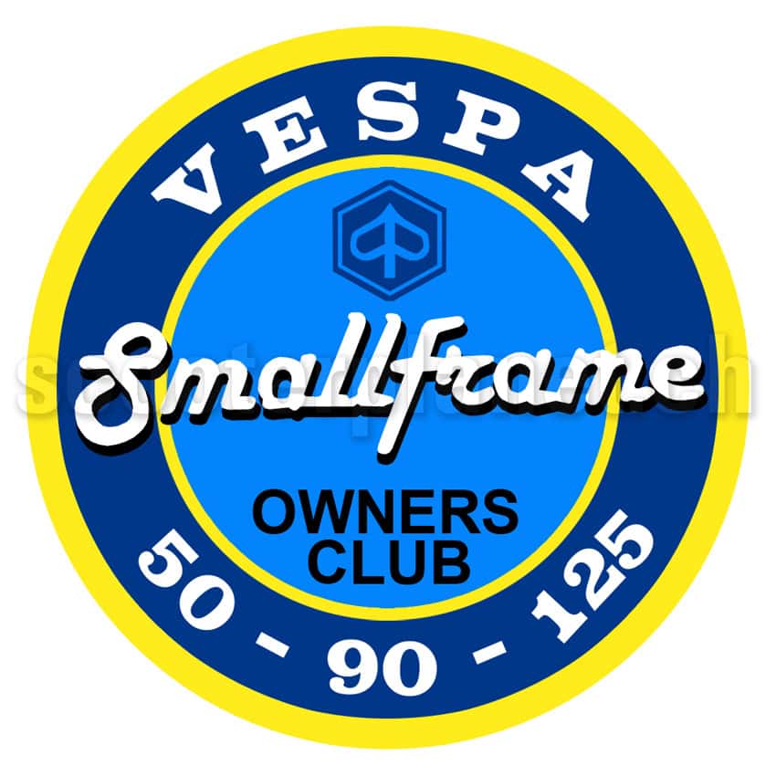 SCOOTERPRODUCTS - Kleber Vespa Small Frame Owners Club, rund mittel