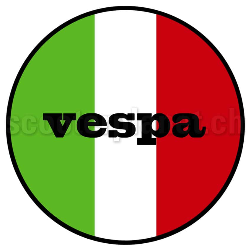 SCOOTERPRODUCTS - Kleber Vespa Italia, rund mittel