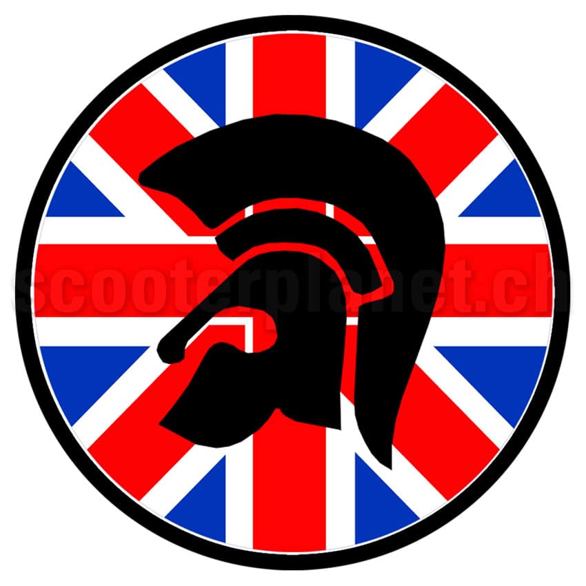 SCOOTERPRODUCTS - Kleber Union Jack Trojan, rund mittel