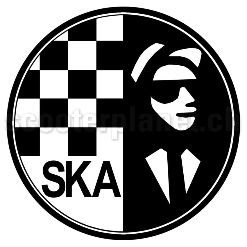 SCOOTERPRODUCTS - Kleber Ska Check Man, rund mittel