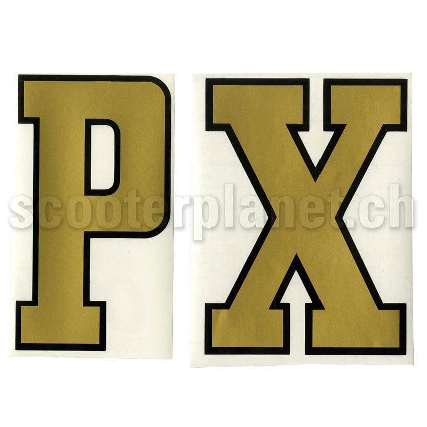 SCOOTERPRODUCTS - Kleber Buchstaben PX Gold