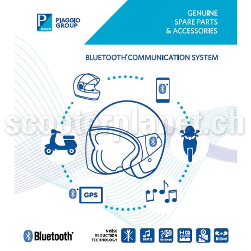 Alternative view of PIAGGIO - Bluetooth Headset Communication System Vespa, Piaggio, Aprilia, Moto Guzzi passend für diverse Helme