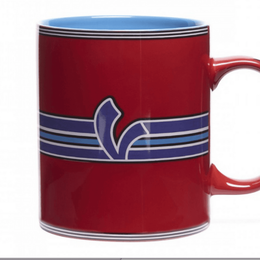 VESPA - Tasse mit Motiv "V-Stripes" Rot